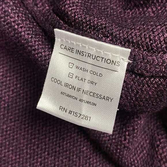 Mizzen Main 1/4 Zip Pullover Sweater Men's XL Purple Quarter Zip Mizzen + Main - Picture 7 of 11